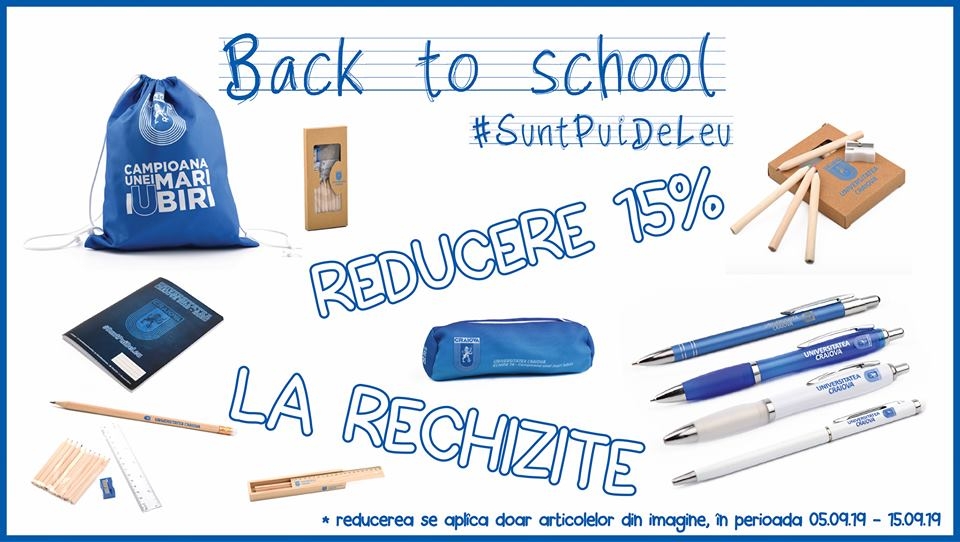 Back to school cu discount de 15%