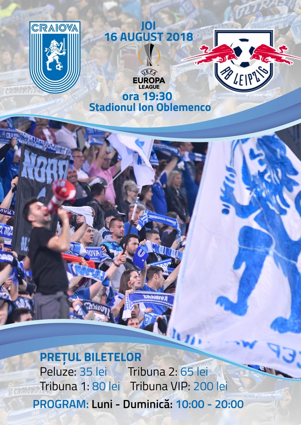 De mâine, #BILETE în vânzare pentru returul cu RB Leipzig
