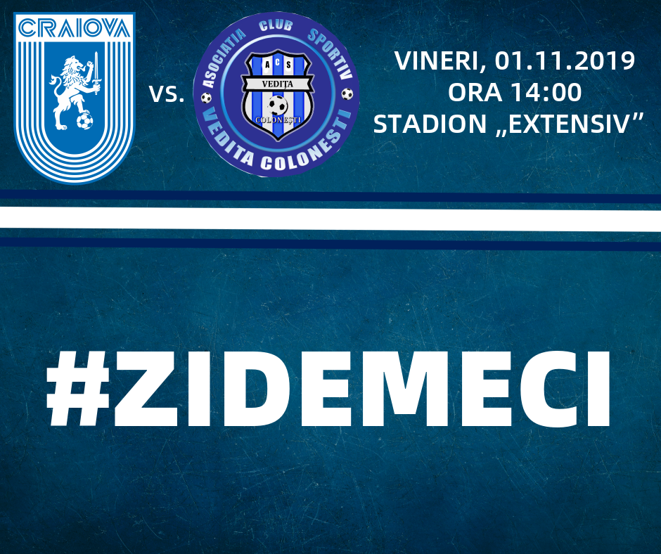 LIVE: Universitatea Craiova 2 - Vedița Colonești