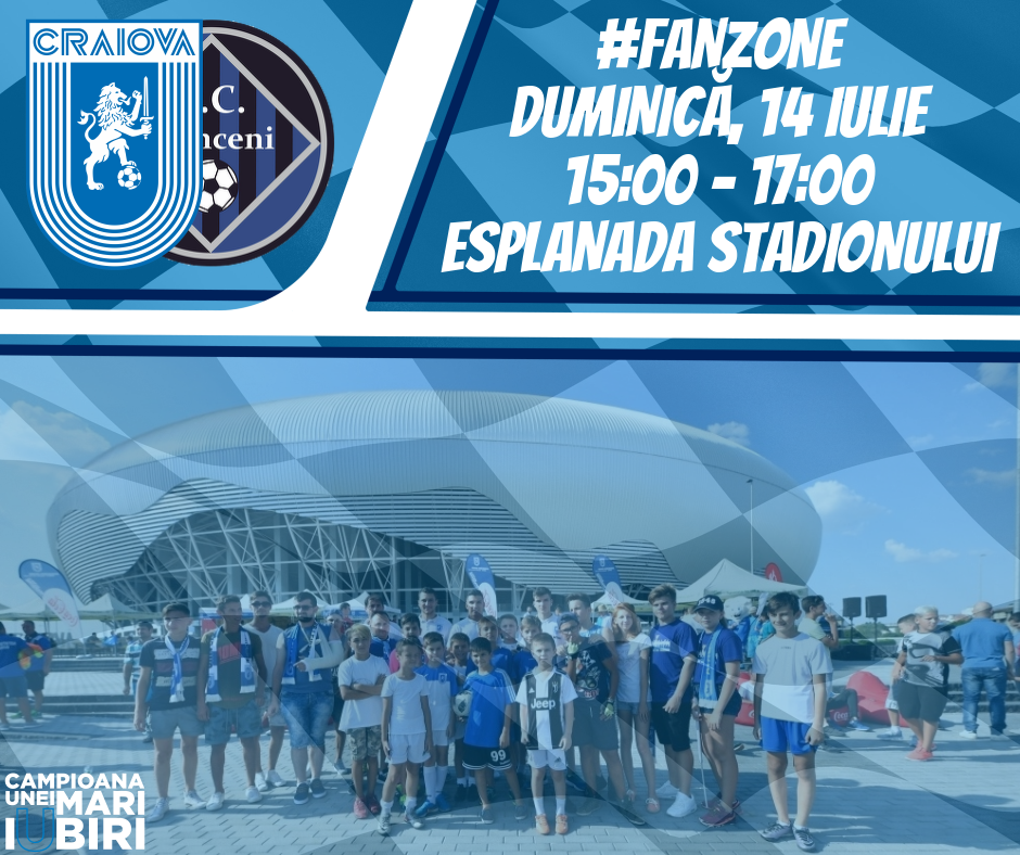 #FanZone pe esplanadă înaintea primului meci din noul sezon al Ligii 1