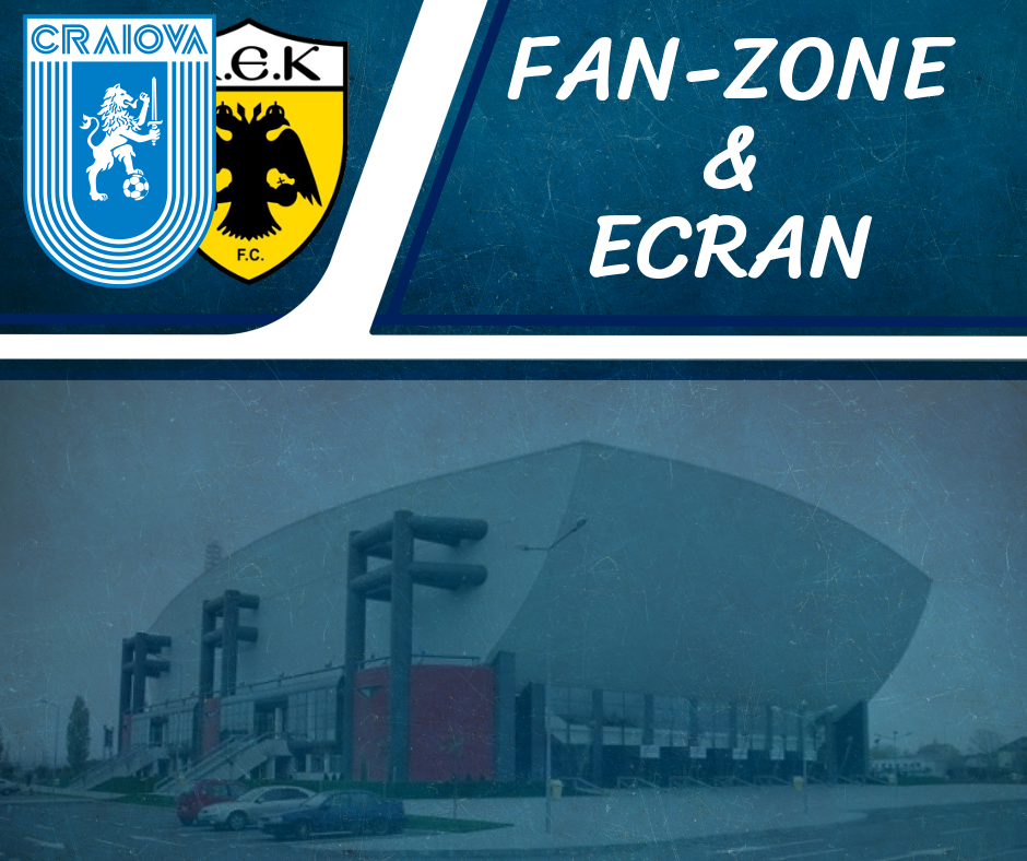Fan-Zone și ecran pe esplanada Sălii Polivalente