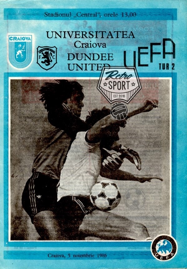 33 de ani de la victoria noastră în fața lui Dundee United