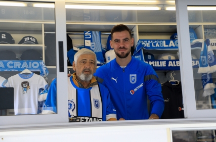 Elvir Koljic și Victor "Fonfo" Niculescu au socializat astăzi cu suporterii Științei 