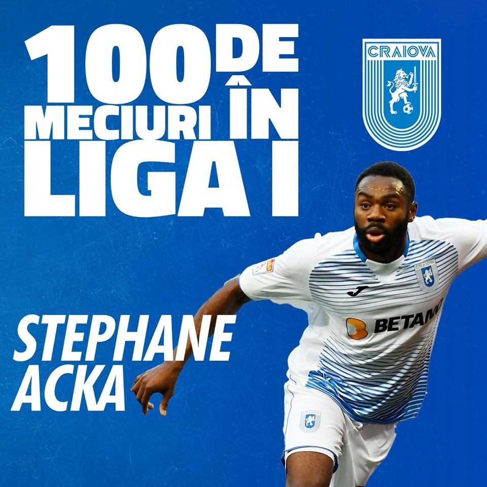 Acka ajunge la 100 de meciuri în Liga I