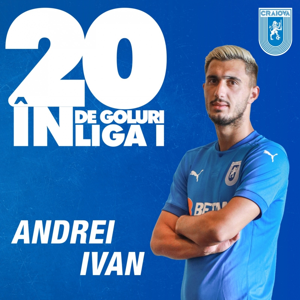 Ivan, golul cu numărul 20 în Liga 1