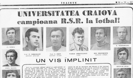 49 de ani de la primul titlu de campioană a României