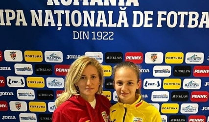 Isabela Lazăr și Aurora Ungureanu-Dobre sunt prezente sub tricolor, la Echipa Naționala de Fotbal Feminin U-19