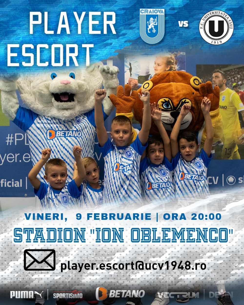 PLAYER - ESCORT | Universitatea Craiova - Universitatea Cluj