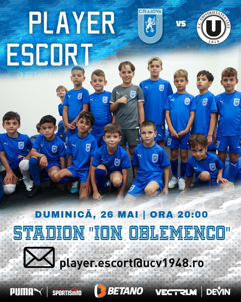 PLAYER - ESCORT | Universitatea Craiova - Universitatea Cluj
