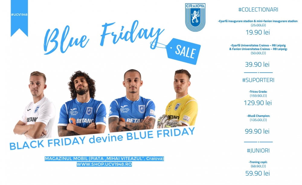 #BlueFriday revine în Bănie și ține 8 zile!