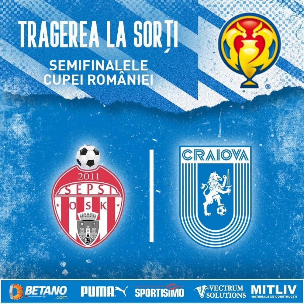 Ne duelăm cu Sepsi în semifinalele Cupei