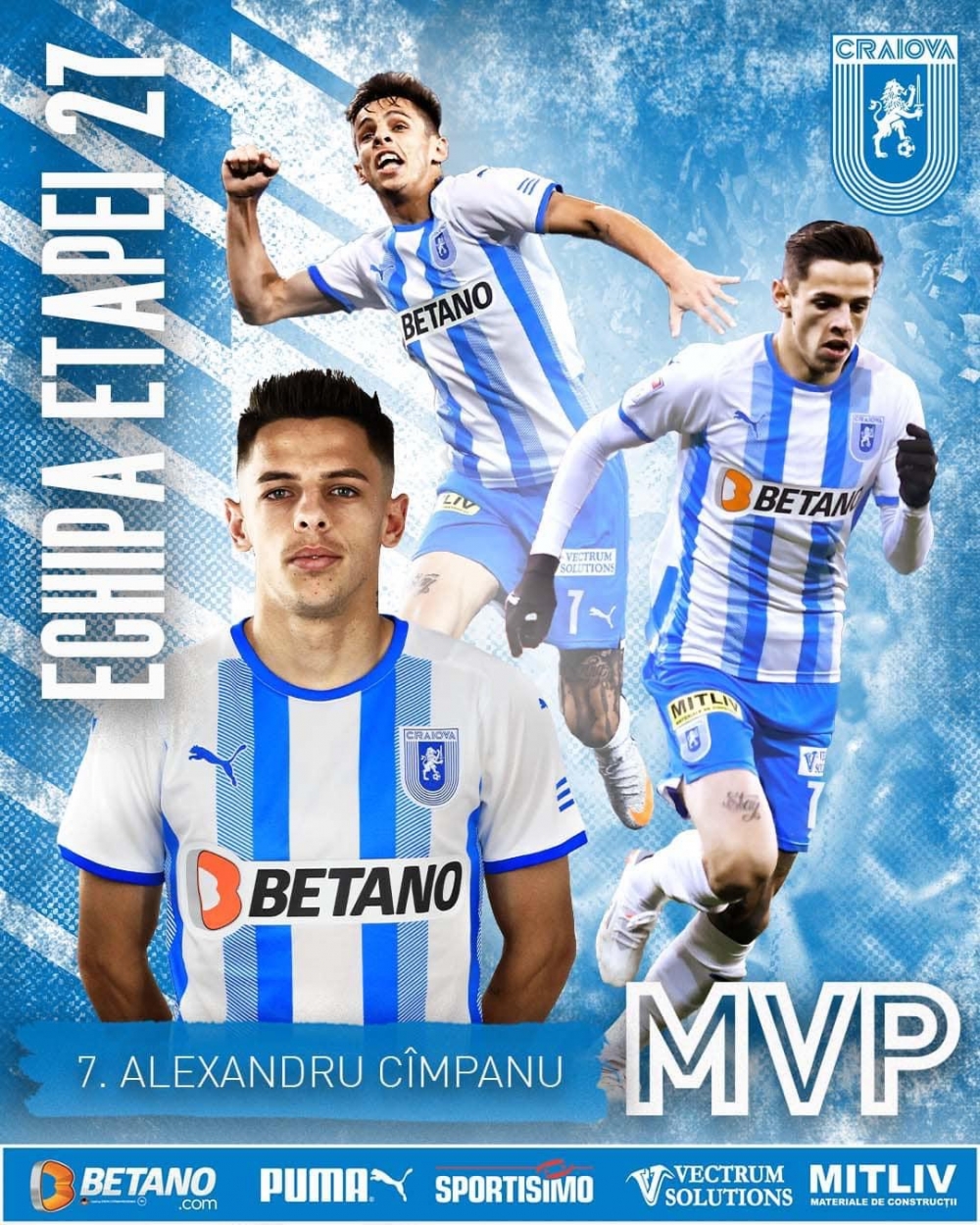 Alex Cîmpanu, desemnat MVP și inclus în echipa etapei