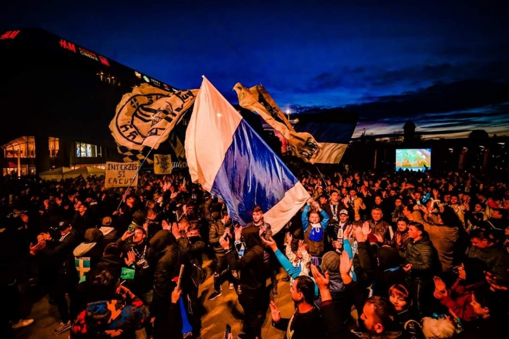 Fan-Zone înaintea meciului cu FCU