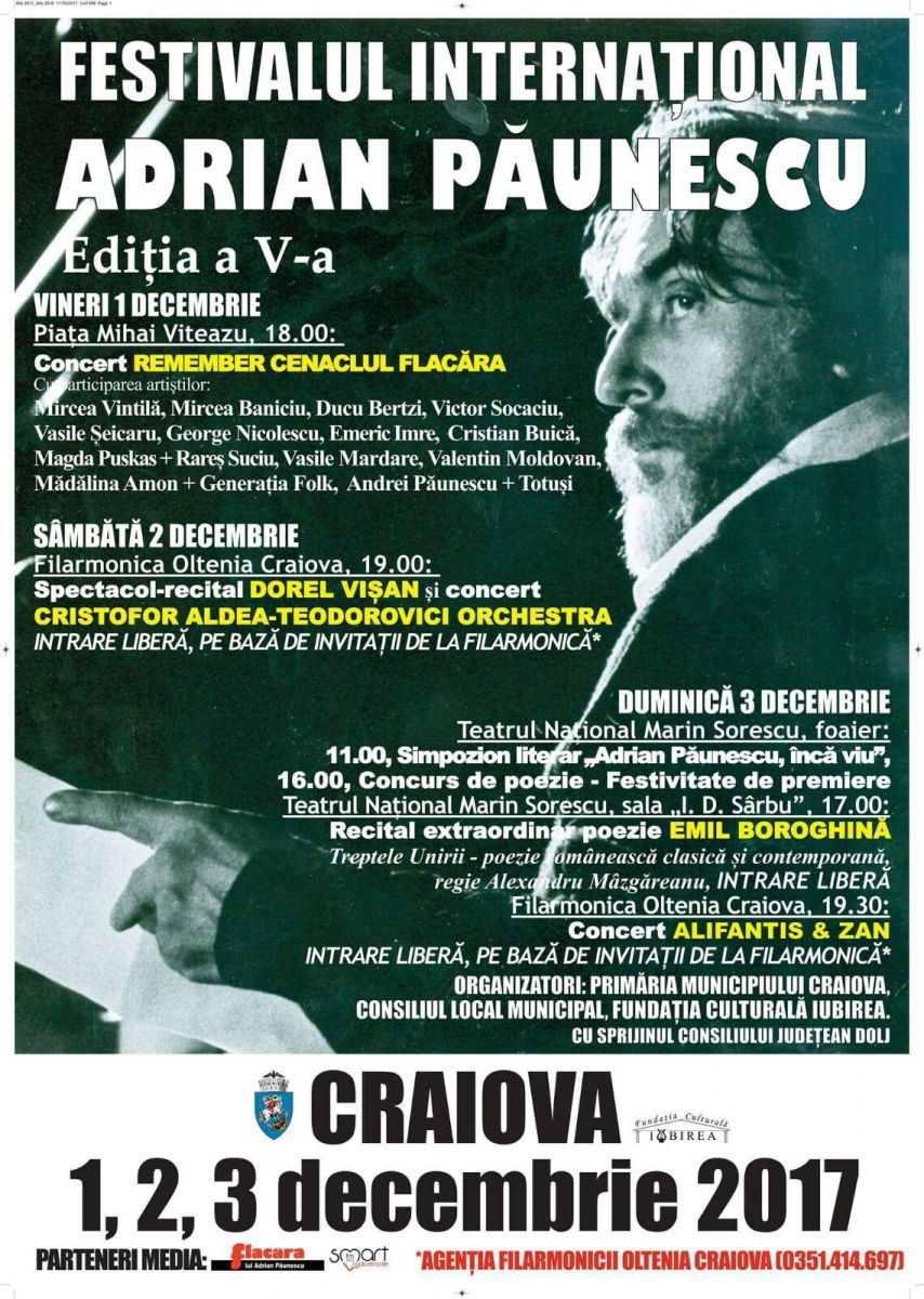 Știința vă invită la Festivalul Internațional Adrian Păunescu