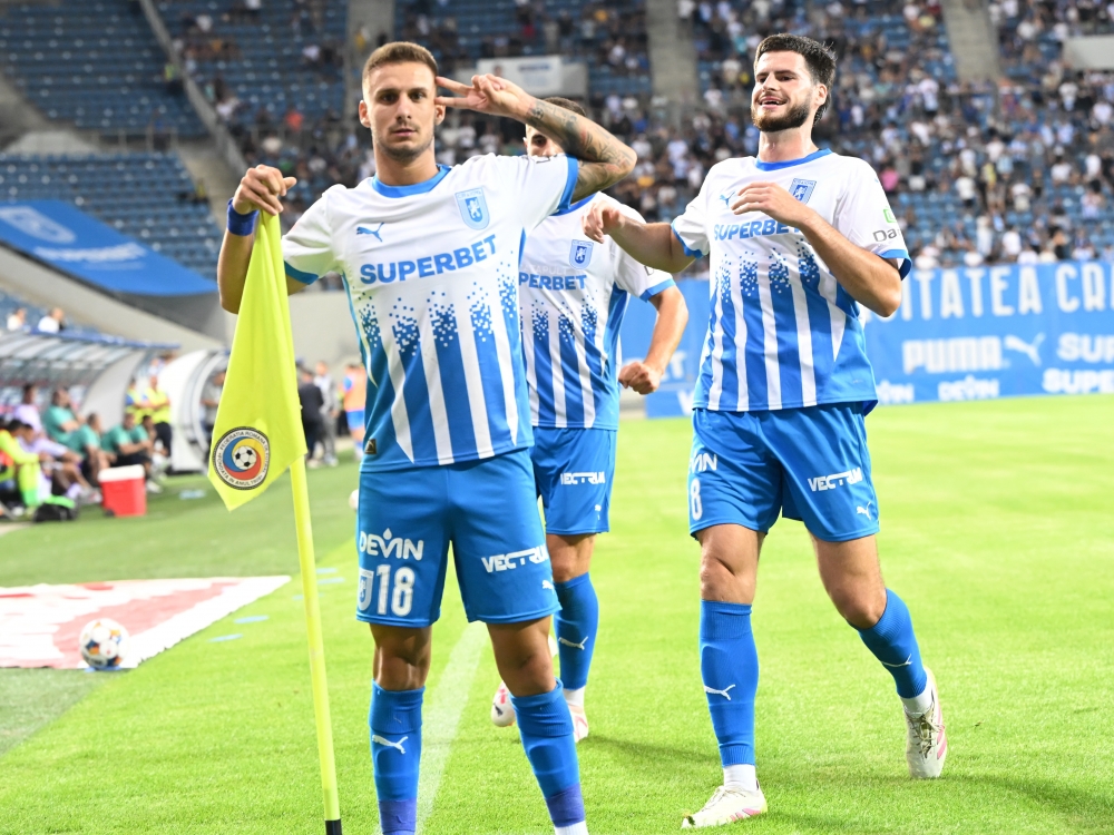 Show pe „Ion Oblemenco”! Universitatea Craiova câștigă meciul cu FC Argeș