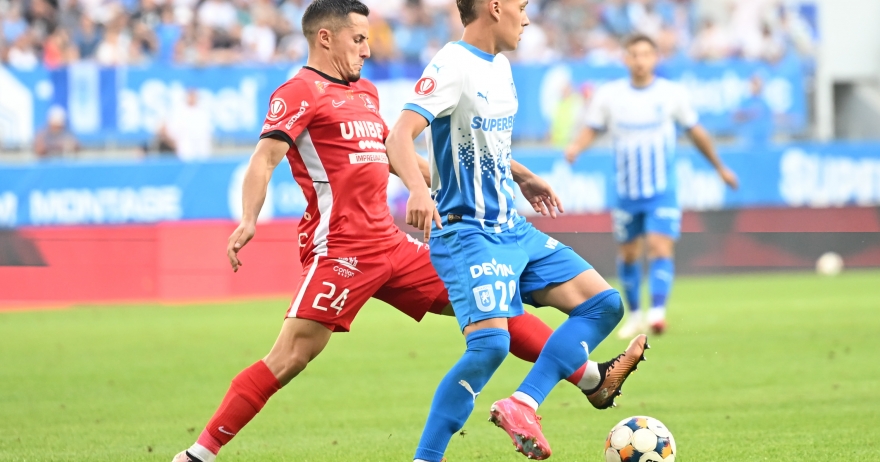 Universitatea Craiova revine pe primul loc! Victorie pe „Ion Oblemenco” cu FC Hermannstadt