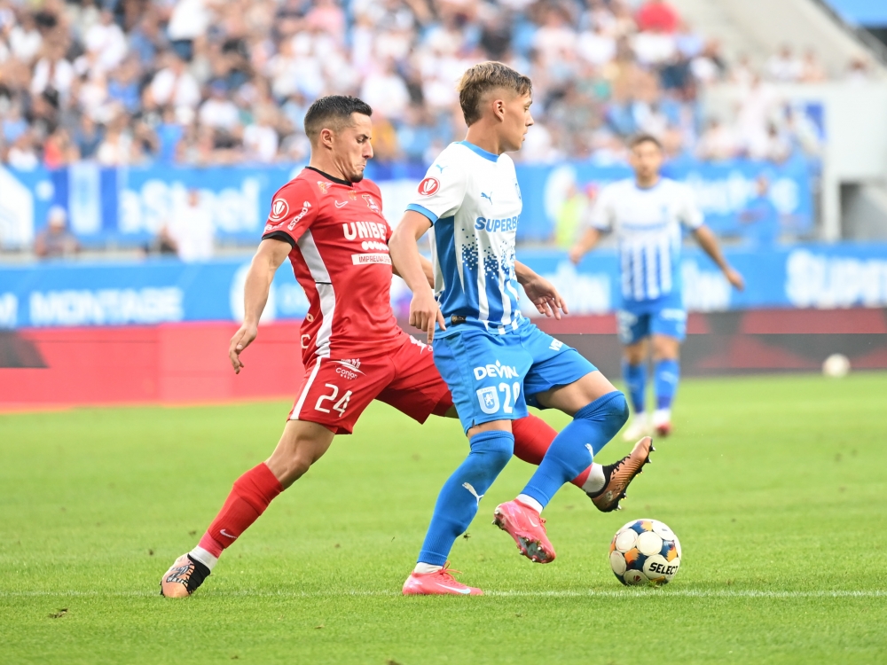 Universitatea Craiova revine pe primul loc! Victorie pe „Ion Oblemenco” cu FC Hermannstadt