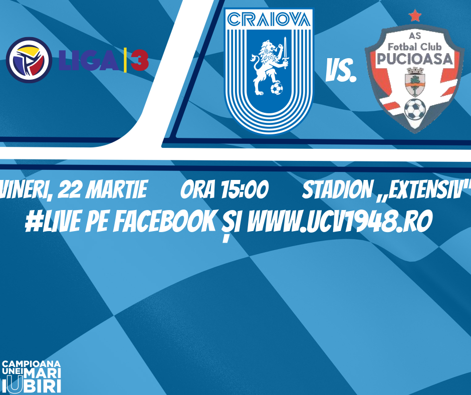 #LIVE: Universitatea Craiova 2 - FC Pucioasa