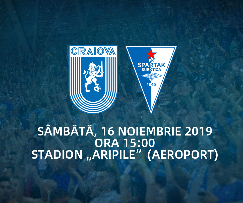 Amical cu Spartak Subotica la stadionul „Aripile”