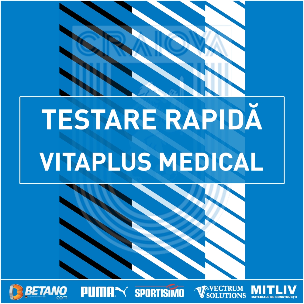 Testare rapidă cu CFR Cluj, powered by Vitaplus Medical