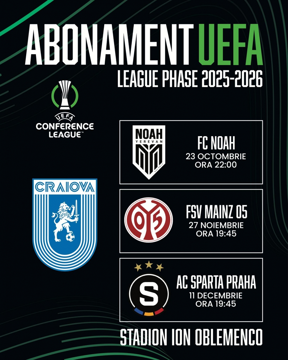 Abonamente UEFA Conference League pentru duelurile de „foc” din Europa