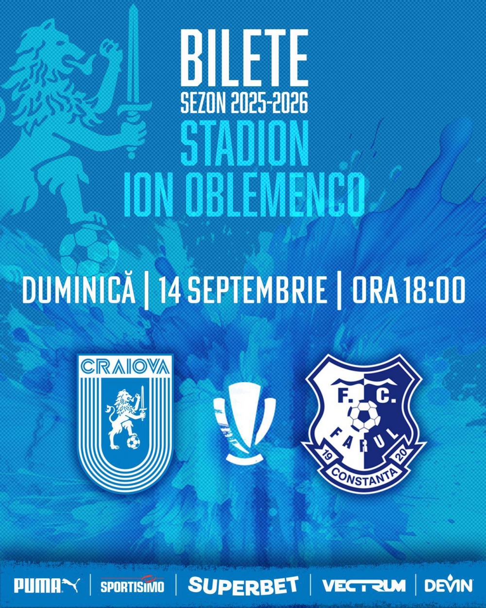 OFICIAL: Bilete pentru Universitatea Craiova - Farul