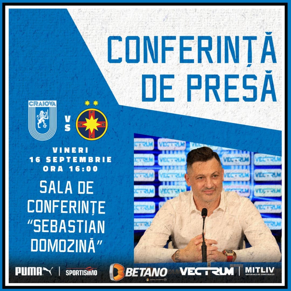 Conferința de presă premergătoare meciului cu FCSB