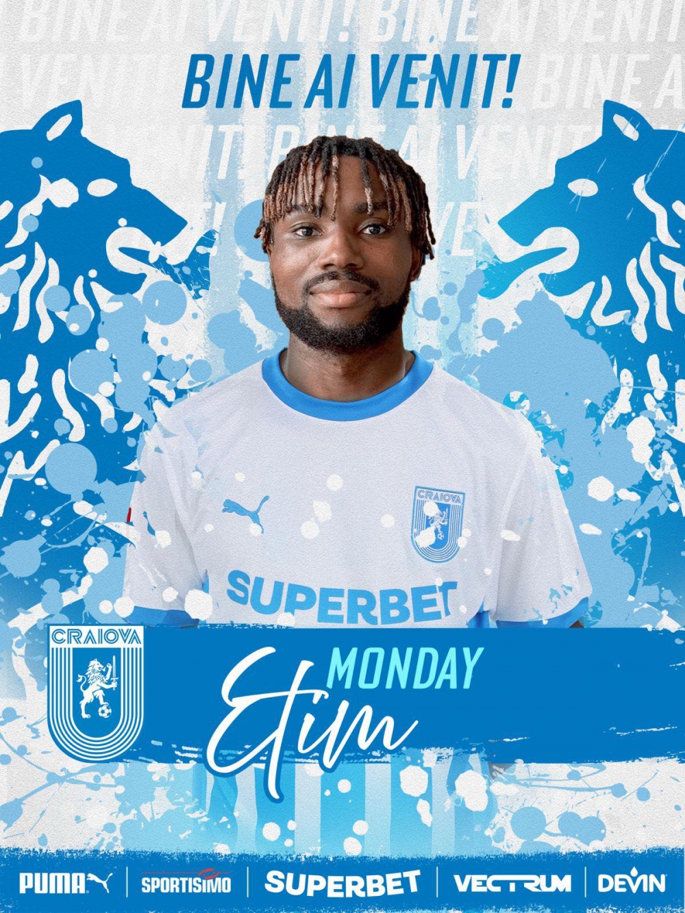 OFICIAL: Monday Etim, la Universitatea Craiova