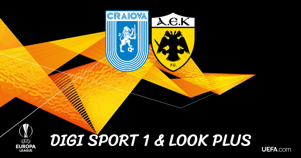 Digi Sport și Look Plus transmit manșa tur cu AEK Atena